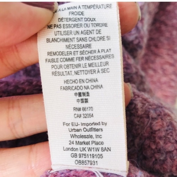 Free People Stormy Cowl Plush Fuzzy Pullover‎ Sweater L - Picture 8 of 8